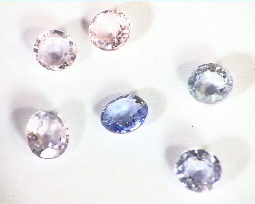White Sapphire and Blue Sapphire Natural Genuine Gemstones 4.37 CT GPG 393 - Image 5