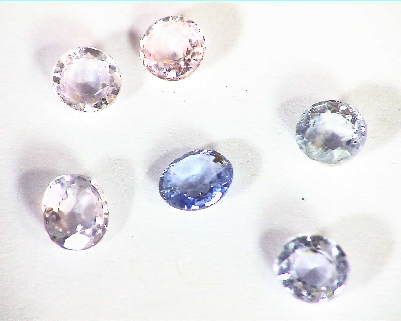 White Sapphire and Blue Sapphire Natural Genuine Gemstones 4.37 CT GPG 393 - Image 5