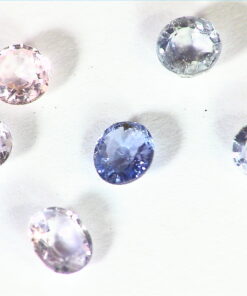 Alternative view of White Sapphire and Blue Sapphire Natural Genuine Gemstones 4.37 CT GPG 393