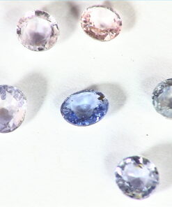 White Sapphire and Blue Sapphire Natural Genuine Gemstones 4.37 CT GPG 393