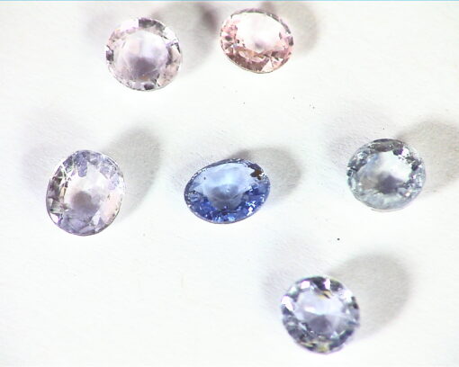 White Sapphire and Blue Sapphire Natural Genuine Gemstones 4.37 CT GPG 393