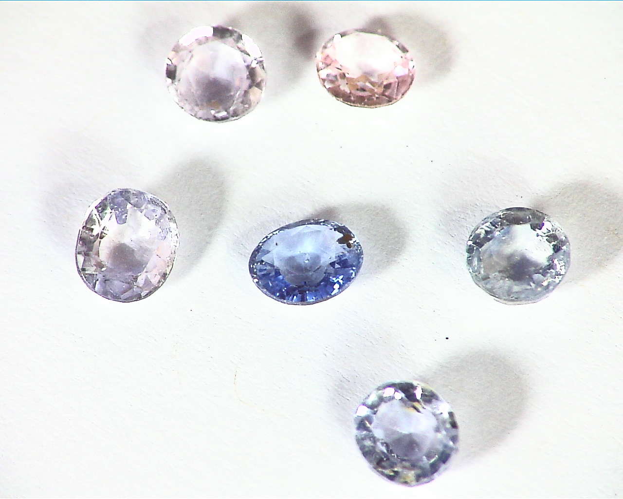 White Sapphire and Blue Sapphire Natural Genuine Gemstones 4.37 CT GPG 393 - Image 6