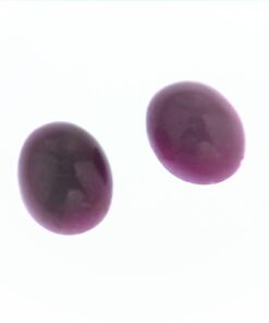 Ruby Cabochon Natural Genuine Gemstone Matched Pair 6.52 CT GPG 516