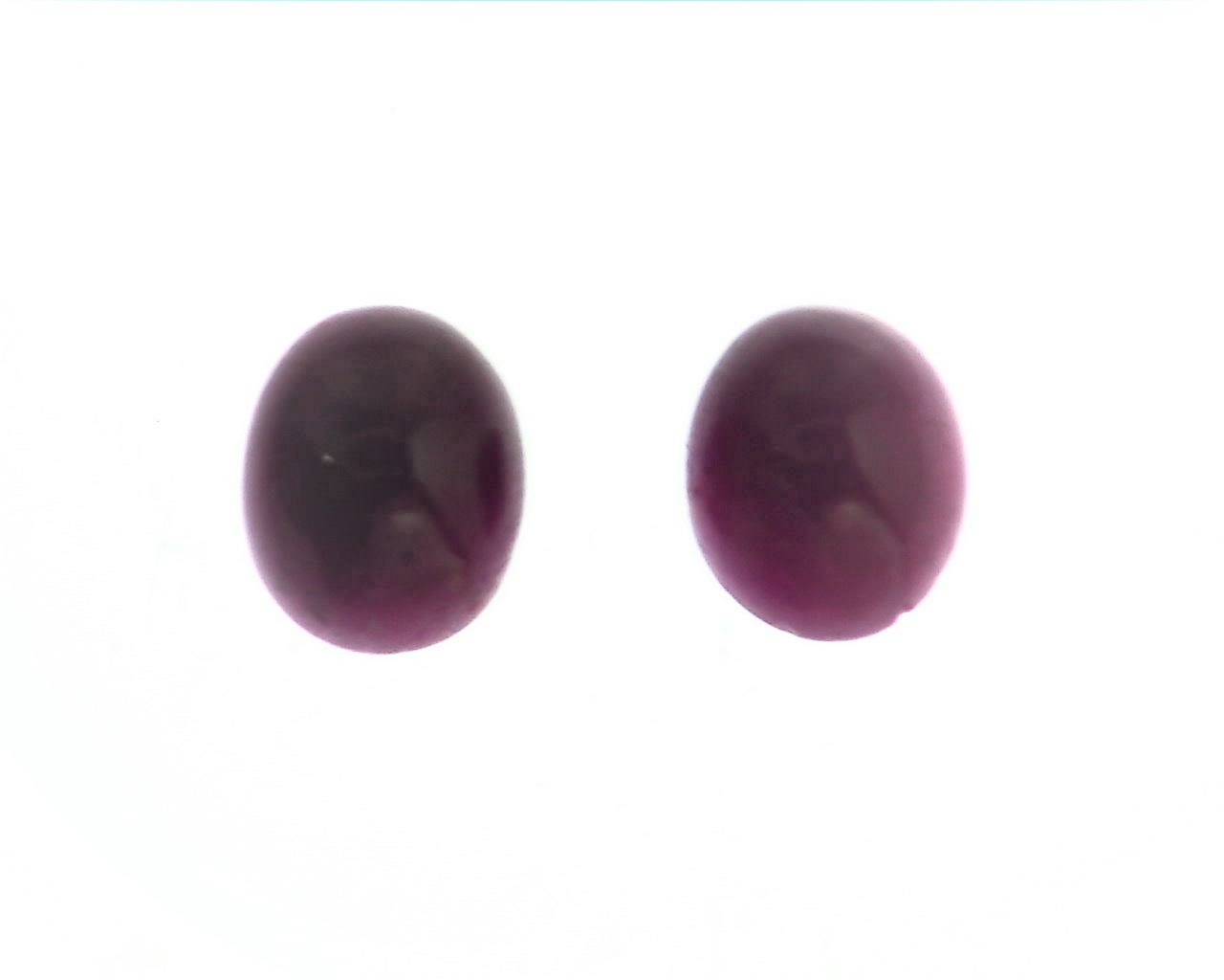 Ruby Cabochon Natural Genuine Gemstone Matched Pair 6.52 CT GPG 516 - Image 3