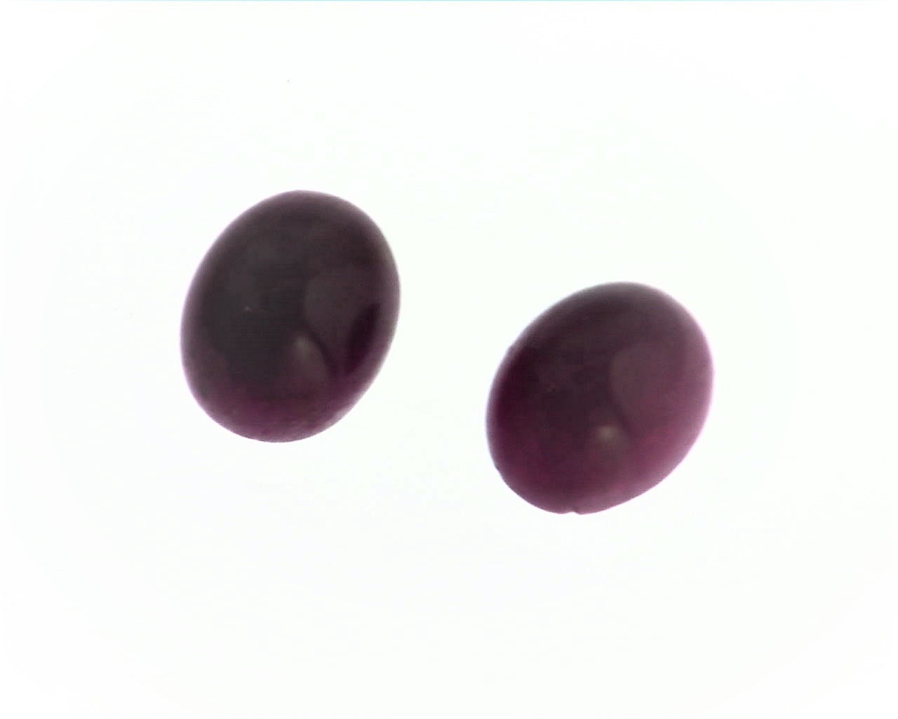Ruby Cabochon Natural Genuine Gemstone Matched Pair 6.52 CT GPG 516 - Image 5