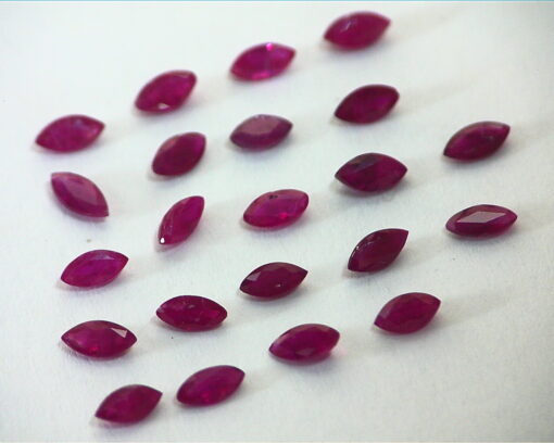 Ruby Natural Genuine Marquise Shape Gemstone Lot 4.10 CT GPG 517 - Image 2