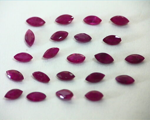 Ruby Natural Genuine Marquise Shape Gemstone Lot 4.10 CT GPG 517 - Image 3