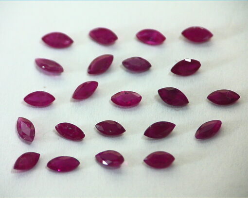 Ruby Natural Genuine Marquise Shape Gemstone Lot 4.10 CT GPG 517 - Image 6