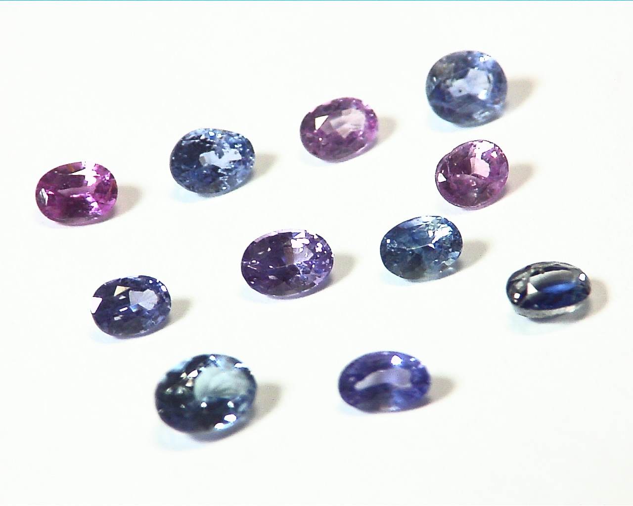 Blue and Pink Sapphire Natural Genuine Gemstones Sri Lanka, 4.00 CT GPG,534 - Image 2