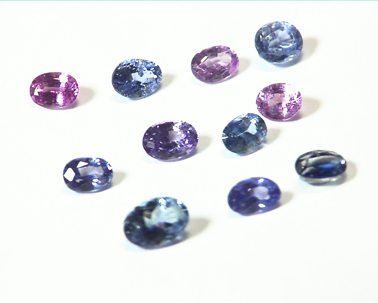 Blue and Pink Sapphire Natural Genuine Gemstones Sri Lanka, 4.00 CT GPG,534 - Image 4