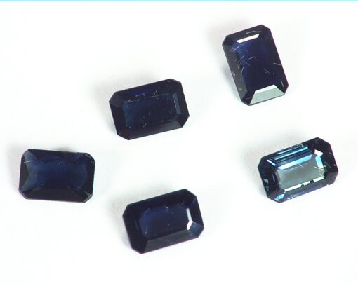 Blue Sapphire Emerald Cut Natural Genuine Gemstones 312 CT GPG,537