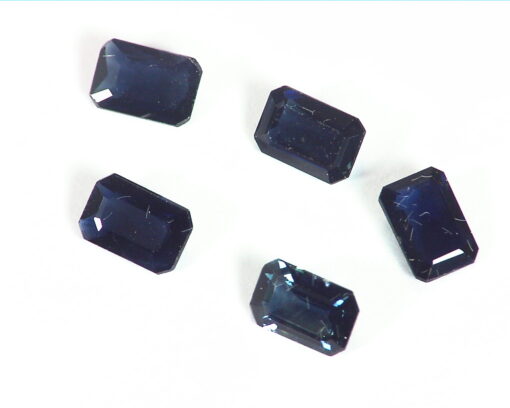 Blue Sapphire Emerald Cut Natural Genuine Gemstones 312 CT GPG,537 - Image 3
