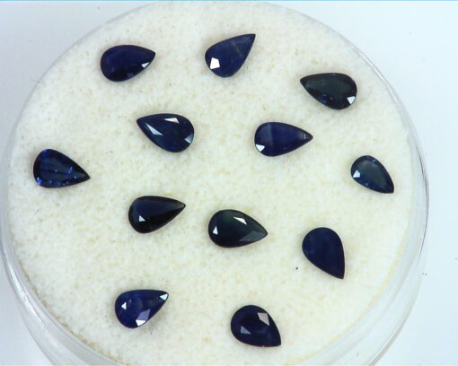 Blue Sapphire, Pear Shape Natural Genuine Gemstones Sri Lanka, 4.70 CT GPG,546 - Image 2