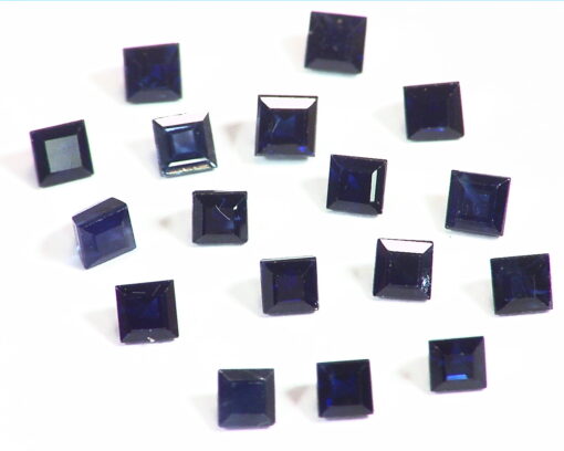 Blue Sapphire, Square Shape Natural Genuine Gemstones Sri Lanka, 4.09 CT GPG,547 - Image 5