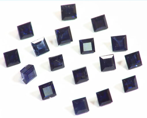 Blue Sapphire, Square Shape Natural Genuine Gemstones Sri Lanka, 4.09 CT GPG,547