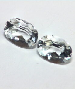 White Topaz Natural Genuine Gemstone Matched Pair 3.00 CT GPG 647