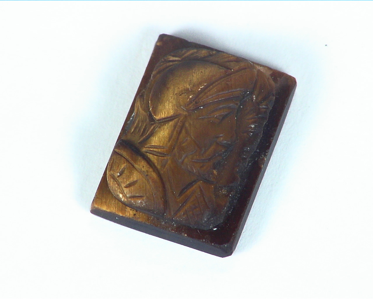 Tiger Eye Natural Genuine Carved Gemstone 10.24 CT GRG, 564 - Image 2