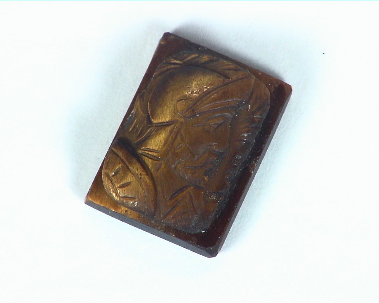 Tiger Eye Natural Genuine Carved Gemstone 10.24 CT GRG, 564 - Image 4