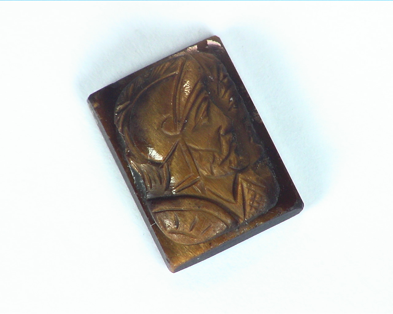 Tiger Eye Natural Genuine Carved Gemstone 10.24 CT GRG, 564 - Image 5
