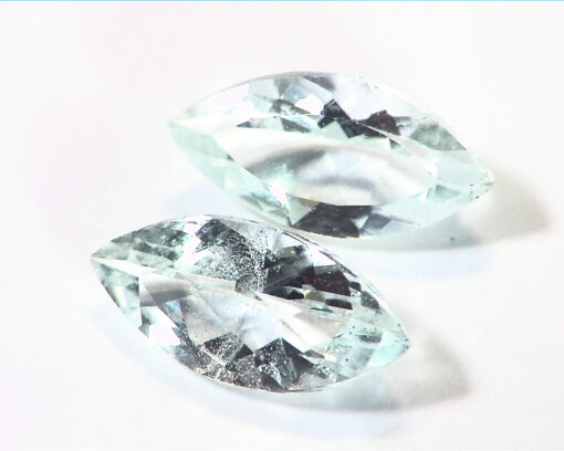 Aquamarine Natural Genuine Gemstone Marquise Cut Matched Pair 4.75 Ct GSG 122 - Image 4