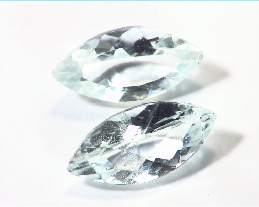 Aquamarine Natural Genuine Gemstone Marquise Cut Matched Pair 4.75 Ct GSG 122