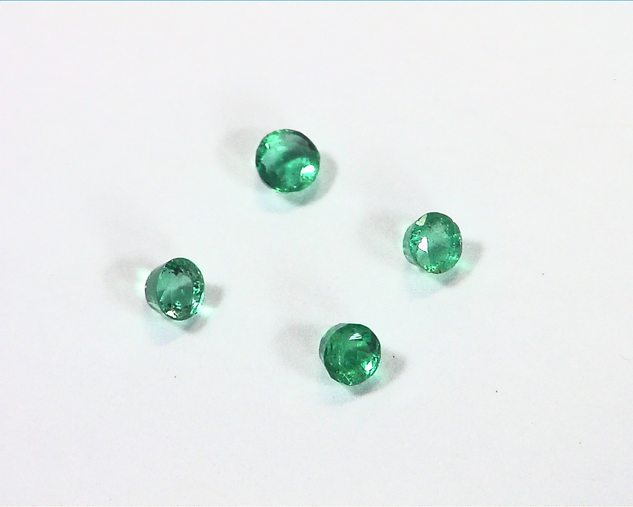 Emerald Natural Genuine Rounds Gemstones 0.25 CT GSG, 176 - Image 2