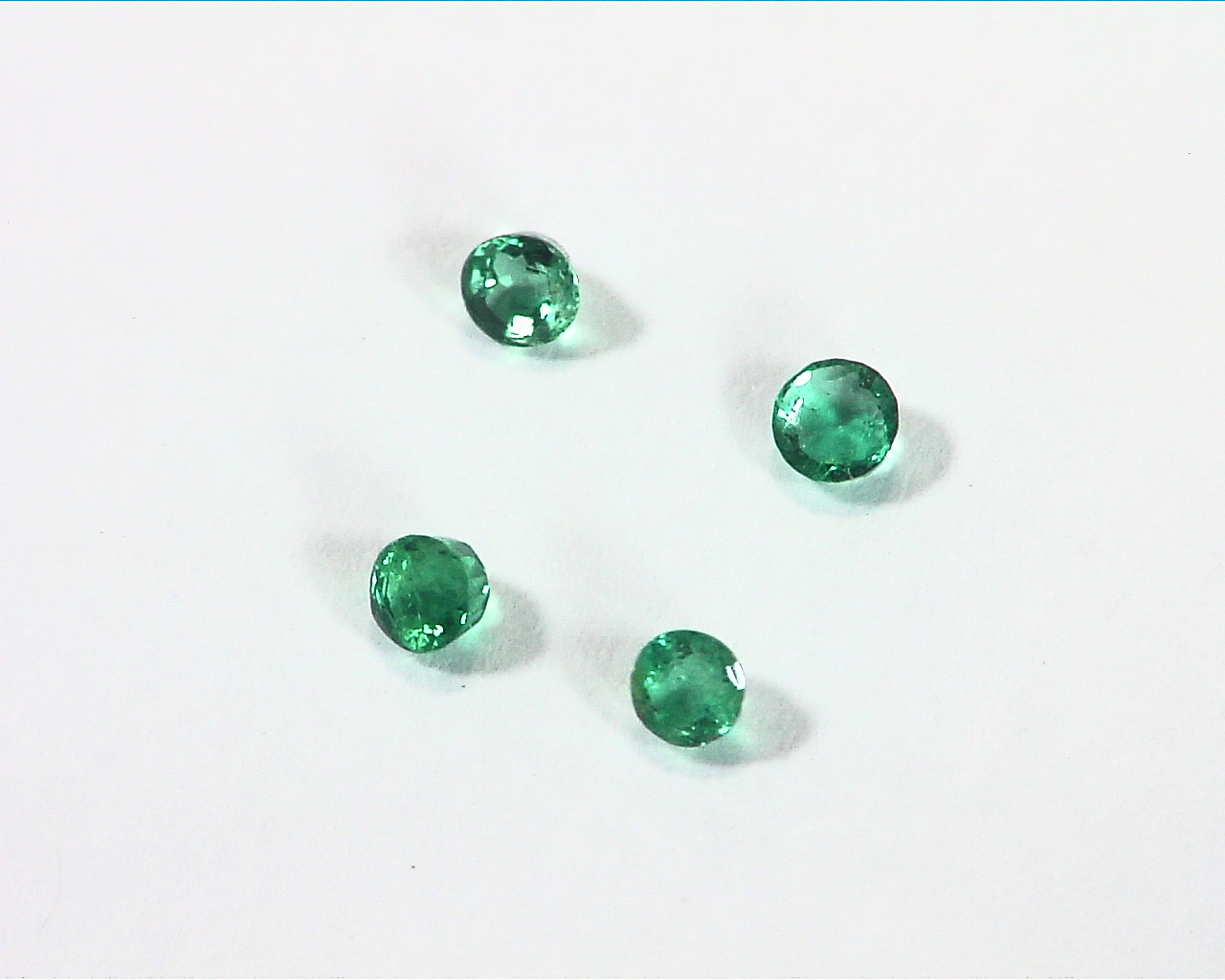 Emerald Natural Genuine Rounds Gemstones 0.25 CT GSG, 176 - Image 3