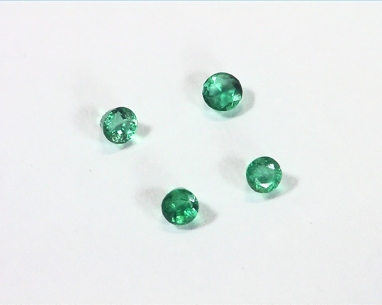 Emerald Natural Genuine Rounds Gemstones 0.25 CT GSG, 176 - Image 4