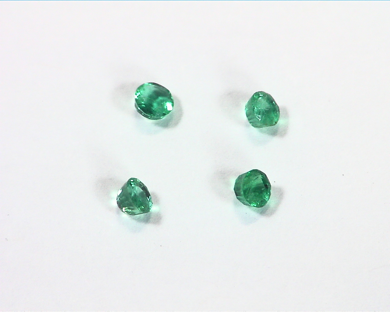 Emerald Natural Genuine Rounds Gemstones 0.25 CT GSG, 176 - Image 5