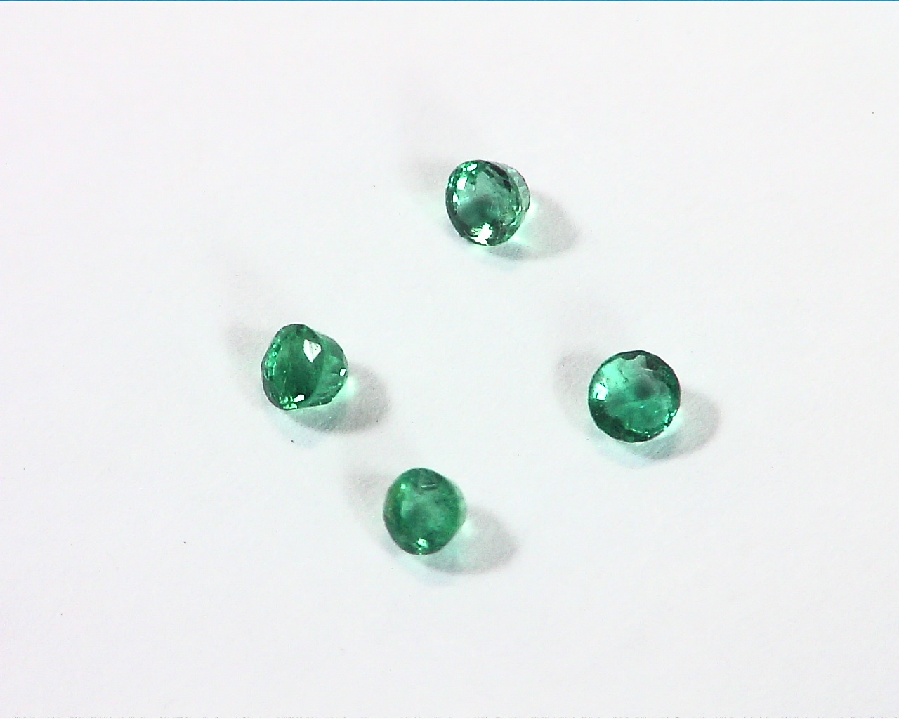 Emerald Natural Genuine Rounds Gemstones 0.25 CT GSG, 176 - Image 6