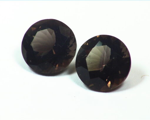 Smokey Quartz Matched Pair Natural Genuine Gemstone 6.44 CT GSG,215 - Image 5