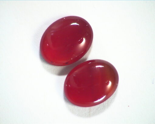 Carnelian Natural Genuine Gemstone Cabochon Matched Pair 3.65 GSG310 - Image 4