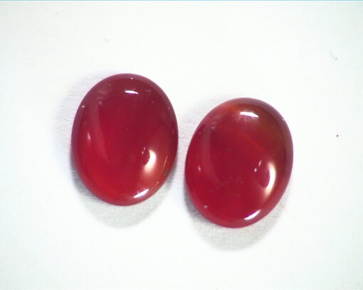 Carnelian Natural Genuine Gemstone Cabochon Matched Pair 3.65 GSG310 - Image 5