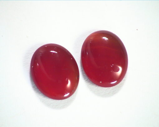 Carnelian Natural Genuine Gemstone Cabochon Matched Pair 3.65 GSG310 - Image 6