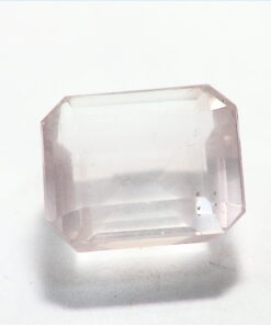 Alternative view of Rose Quartz Emerald Cut Natural Faceted Genuine Gemstone 8.99 CT GSG,325