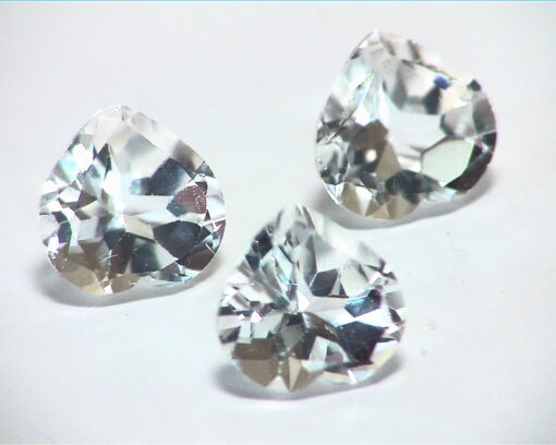 White Topaz Natural Genuine Gemstone Lot 3 pieces 9.40 CT GSG 331 - Image 2