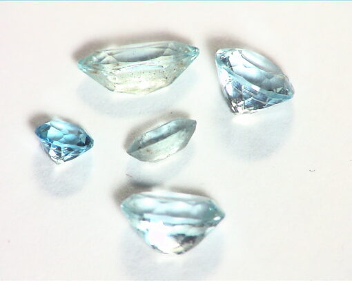 Blue Zircon Natural Genuine Gemstone 5 Pieces 3.34 CT GSG,35 - Image 4