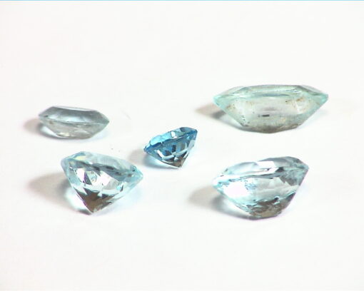 Blue Zircon Natural Genuine Gemstone 5 Pieces 3.34 CT GSG,35 - Image 6
