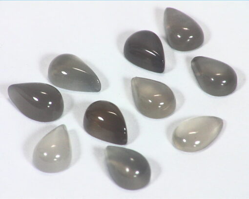 Moonstone Gray Natural Genuine Gemstone Cabochons 9.33 GSG,371 - Image 2