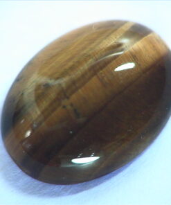 Alternative view of Tiger Eye Natural Genuine Oval Shape Gemstone 16..87 CT GRG, 373