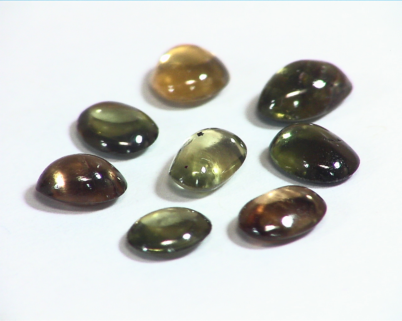 Natural Genuine Brown Zircons Cabochon Gemstones 7.99 CT GSG,414