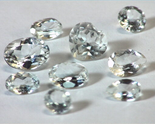 White Topaz Natural Genuine Gemstone 9 pieces 6.61 CT GPG 451