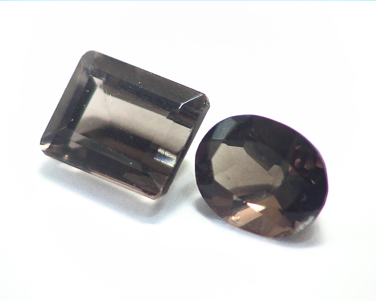 Smokey Quartz Natural Genuine Faceted Gemstones 6.35 CT GSG,479 - Image 2