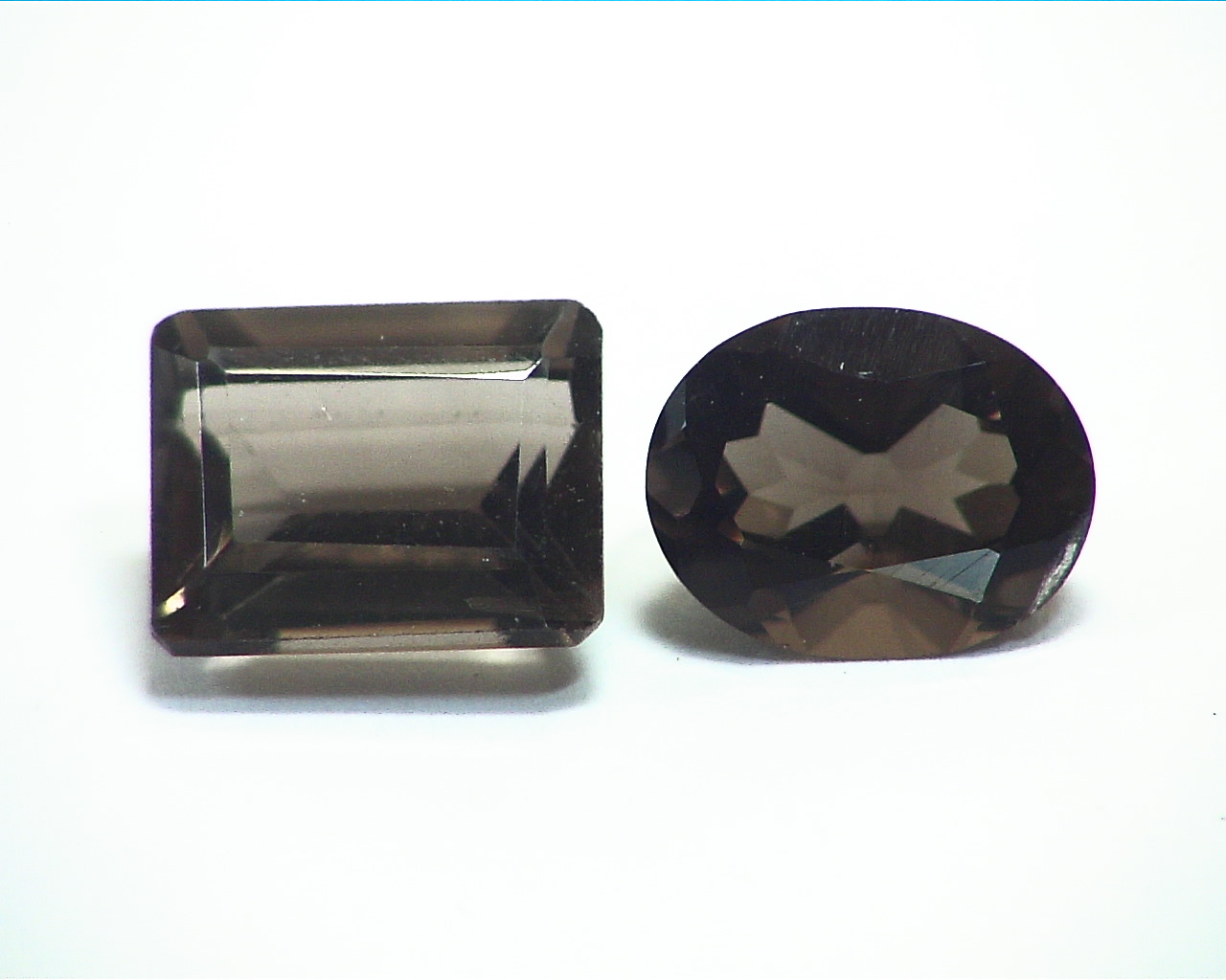 Smokey Quartz Natural Genuine Faceted Gemstones 6.35 CT GSG,479 - Image 3