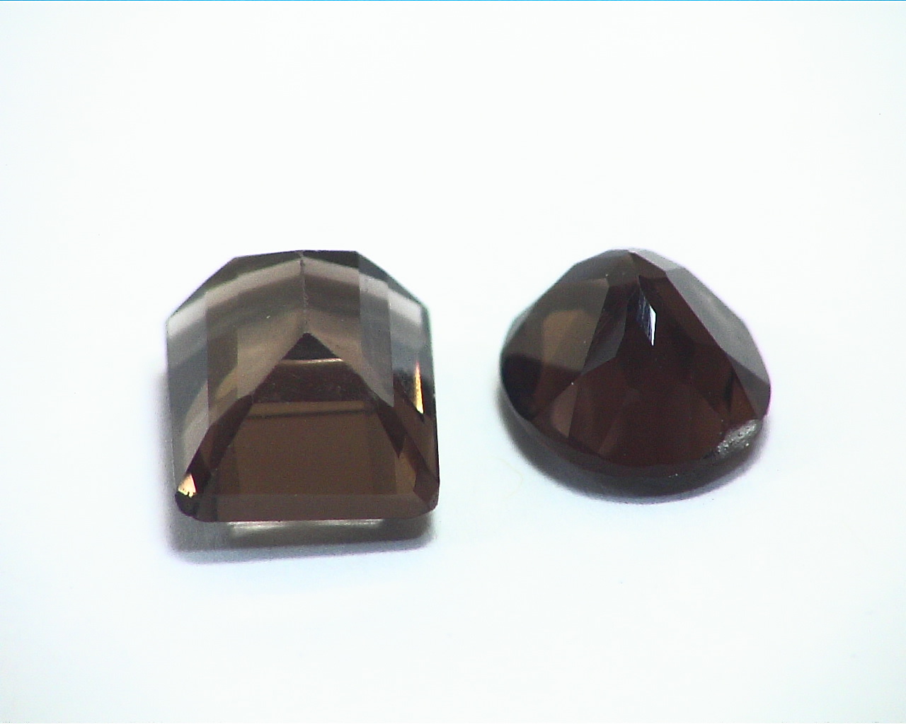 Smokey Quartz Natural Genuine Faceted Gemstones 6.35 CT GSG,479 - Image 5