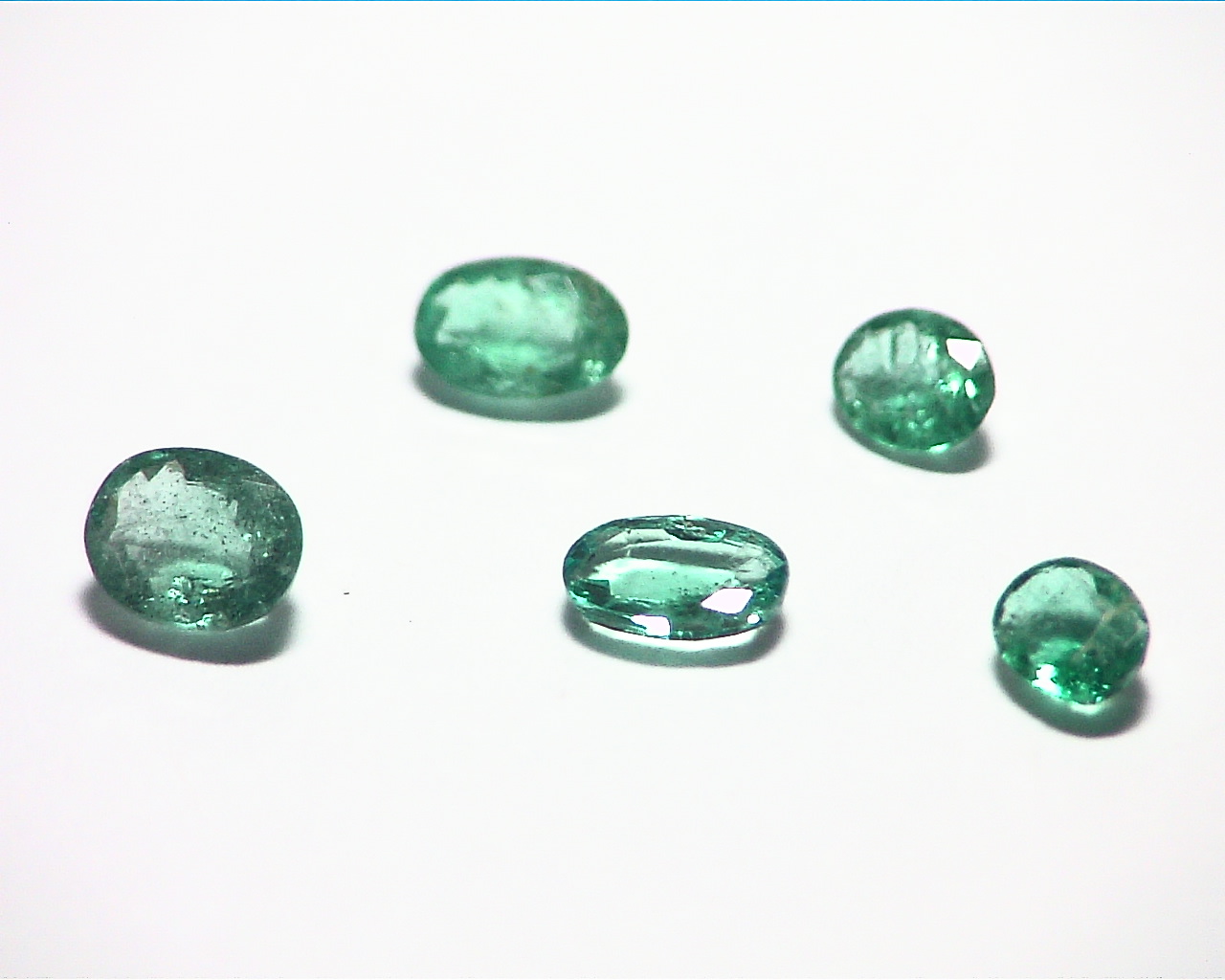 Emerald Natural Genuine Gemstone Lot 5 pieces 1.12 CT GSG,574 - Image 4