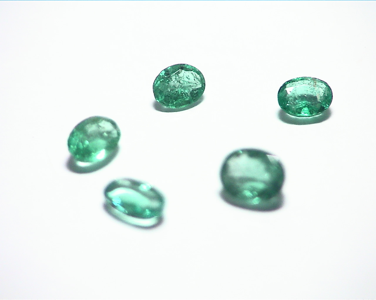 Emerald Natural Genuine Gemstone Lot 5 pieces 1.12 CT GSG,574 - Image 5