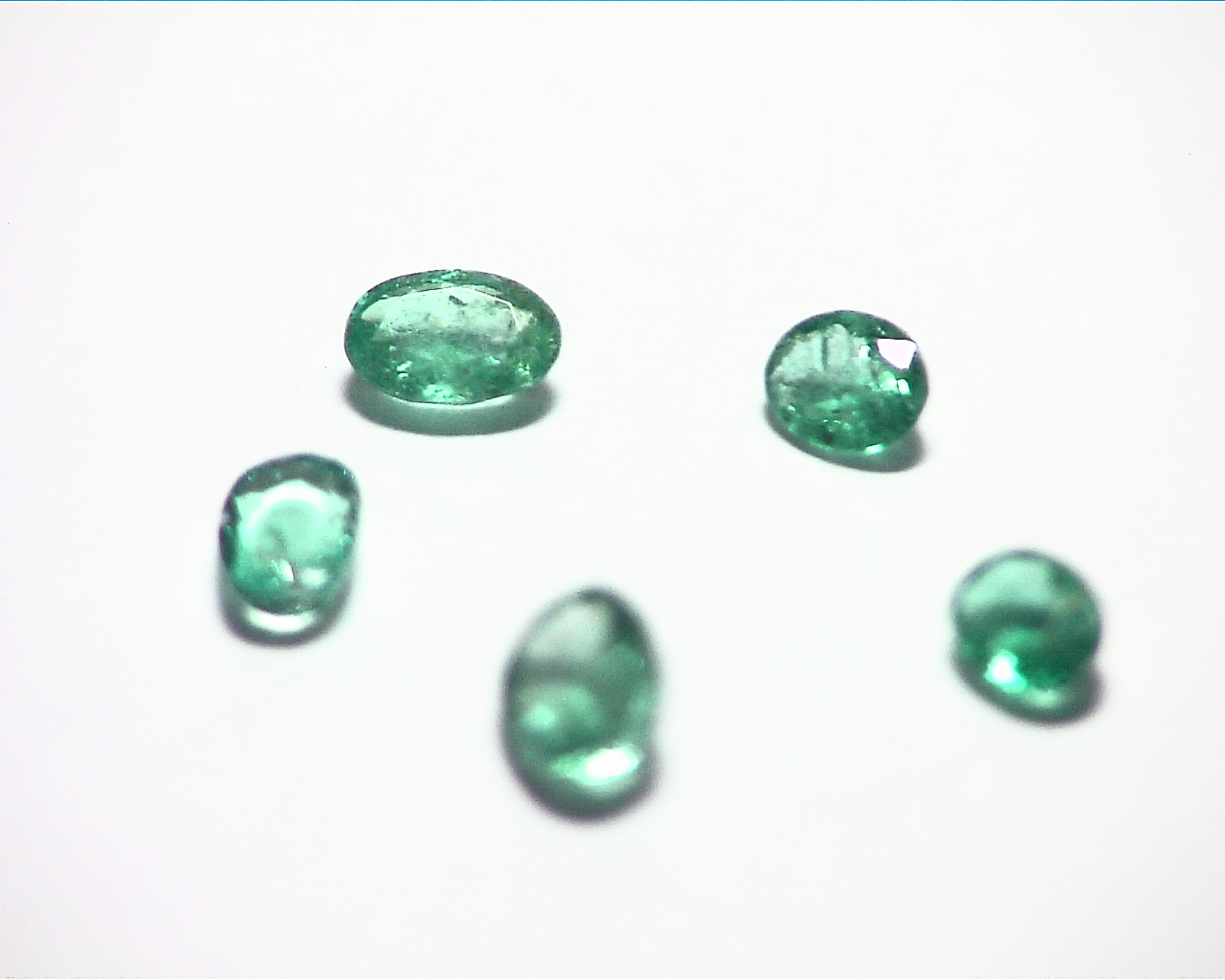 Emerald Natural Genuine Gemstone Lot 5 pieces 1.12 CT GSG,574 - Image 6