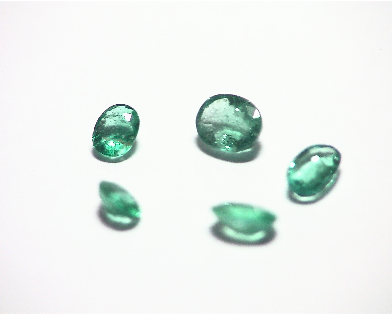 Emerald Natural Genuine Gemstone Lot 5 pieces 1.12 CT GSG,574 - Image 2