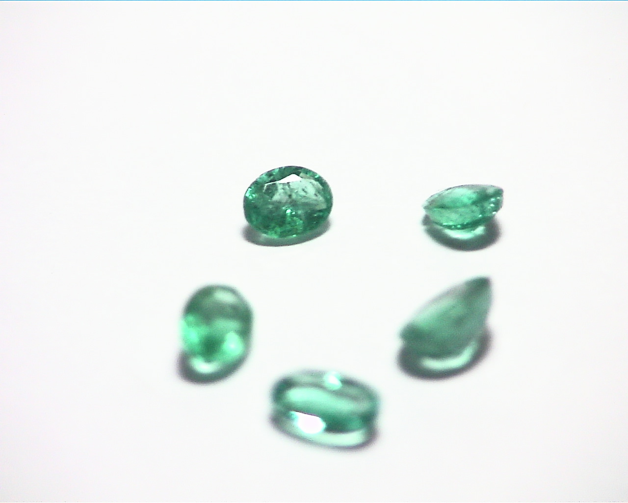 Emerald Natural Genuine Gemstone Lot 5 pieces 1.12 CT GSG,574 - Image 3